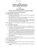 Giáo trình quản trị kinh doanh trong doanh nghiệp xây dựng - Phần 1 Những vấn đề chung về quản trị doanh nghiệp - Chương 1