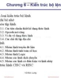 Bài giảng Kiến trúc máy tính: Chương 6 - Vũ Đức Lung