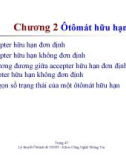 Bài giảng môn lý thuyết ôtômát và ngôn ngữ hình thức - Chương 2