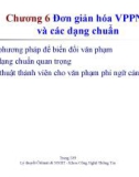 Bài giảng môn lý thuyết ôtômát và ngôn ngữ hình thức - Chương 6