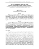 Báo cáo khoa học: PHƯƠNG HƯỚNG PHÁT TRIỂN BỀN VỮNG SẢN XUẤT NÔNG SẢN XUẤT KHẨU VÙNG TÂY NGUYÊN