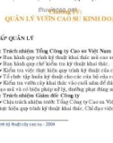 Quy trình kỹ thuật cây cao su - Phần 2 Quy trình kỹ thuật khai thác mủ & chăm sóc cao su kinh doanh - Chương 4