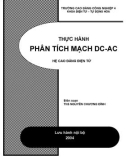 PHÂN TÍCH MẠCH DC-AC HỆ CAO ĐẲNG ĐIỆN TỬ -ThS NGUYỄN CHƯƠNG ĐỈNH