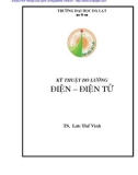 KỸ THUẬT ĐO LƯỜNG ĐIỆN - ĐIỆN TỬ TS. LƯU THẾ VINH - 1