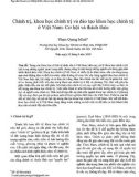 Báo cáo nghiên cứu khoa học: Chính trị, khoa học chính trị và đào tạo khoa học chính trị ở Việt Nam : Cơ hội và thách thức