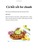 Cá hồi xốt bơ chanh