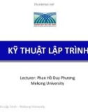 Bài giảng Kỹ thuật lập trình: Lập trình hàm - Phan Hồ Duy Phương