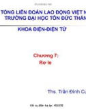 Bài giảng điện - Điện tử: Rơ le điện