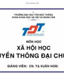 Xã hội học Truyền thông đại chúng (GV. CN Tạ Xuân Hoài)