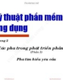 Bài giảng Kỹ thuật phần mềm ứng dụng: Chương 2 (Phần 3) - ĐH Bách khoa Hà nội