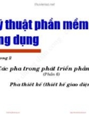 Bài giảng Kỹ thuật phần mềm ứng dụng: Chương 2 (Phần 6) - ĐH Bách khoa Hà nội