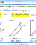 Bài giảng lý thuyết điều khiển tự động - Đánh giá chất lượng hệ thống điều khiển part 3