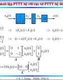 Bài giảng lý thuyết điều khiển tự động - Mô tả toán học hệ thống điều khiển rời rạc part 10