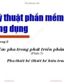 Bài giảng Kỹ thuật phần mềm ứng dụng: Chương 2 (Phần 7) - ĐH Bách khoa Hà nội