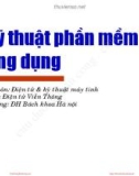 Bài giảng Kỹ thuật phần mềm ứng dụng: Chương Mở đầu - ĐH Bách khoa Hà nội