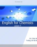 English for Chemists Lesson 4