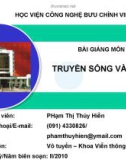 Bài giảng môn truyền sóng và ăng ten