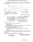 ĐỀ TÀI THIẾT KẾ MÔN HỌC CƠ SỞ THIẾT KẾ MÁY
