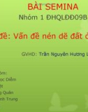 BÀI SEMINA_Vấn đề nén dẽ đất ở ĐBSCL