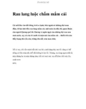 Rau lang luộc chấm mắm cái