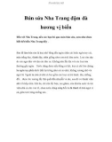 Bún sứa Nha Trang đậm đà hương vị biển