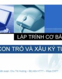 Bài giảng Lập trình cơ bản: Bài 6 - Chu Thị Hường