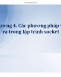 Bài giảng Lập trình mạng: Chương 4 - Lê Bá Vui