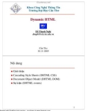 Bài giảng Lập trình web - Chương 2: Dynamic HTML