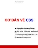 Bài giảng Lập trình Web: Chương 3 - Nguyễn Hoàng Tùng