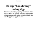 Bí kíp 'bảo dưỡng' móng đẹp