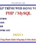 Bài giảng Lập trình web động với PHP/MySQL: Phần 3 - Tống Phước Khải (tổng hợp & biên dịch)