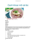 Canh khoai mỡ cá lóc