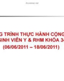 Chương trình thực hành cộng đồng I - Nghiên cứu kiến thức, thái độ và hành vi đối với hút thuốc lá của người dân tại quận Ninh Kiều và quận Cái Răng