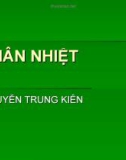 Bài giảng Thân nhiệt - Nguyễn Trung Kiên