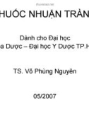 Bài giảng Thuốc nhuận tràng - TS. Võ Phùng Nguyên