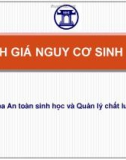 Bài giảng Đánh giá nguy cơ sinh học - Khoa An toàn sinh học và Quản lý chất lượng