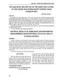 Kết quả bước đầu một số chỉ tiêu nhân trắc cơ bản và tình trạng dinh dưỡng người trưởng thành huyện Mỹ Đức