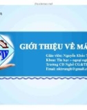 Bài giảng Máy in Laser - GV. Nguyễn Khắc Trung