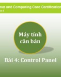 Bài giảng Máy tính căn bản – Bài 4: Control Panel