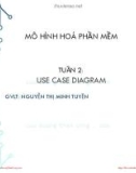 Bài giảng Mô hình hóa phần mềm: Tuần 2 - Nguyễn Thị Minh Tuyền