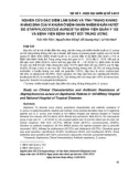 Nghiên cứu đặc điểm lâm sàng và tình trạng kháng kháng sinh của vi khuẩn ở bệnh nhân nhiễm khuẩn huyết do staphylococcus aureus tại Bệnh viện Quân y 103 và Bệnh viện Bệnh Nhiệt đới Trung ương