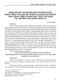 Đánh giá kết quả bước đầu phương pháp nghe tiếng tim qua hệ thống loa giảm âm trong thực hành triệu chứng học tiền lâm sàng tại trường Cao đẳng Quân y 2