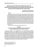 Đánh giá một số kiến thức về bệnh tiêu chảy cấp và một số yếu tố liên quan của các bà mẹ có con tiêu chảy cấp tại khoa Tiêu hóa Bệnh viện Nhi Trung ương