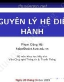 Bài giảng Nguyên lý hệ điều hành: Chương 3 - Phạm Đăng Hải