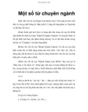 Một số từ chuyên ngành