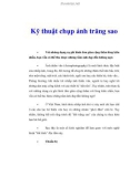 Kỹ thuật chụp ảnh trăng sao