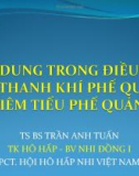 Bài giảng Khí dung trong điều trị viêm thanh khí phế quản và viêm tiểu phế quản