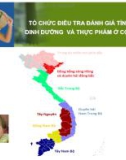 Bài giảng Tổ chức điều tra đánh giá tình trạng dinh dưỡng và thực phẩm ở cộng đồng