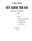 Giáo trình Sức khỏe trẻ em - Trường TC Phạm Ngọc Thạch Cần Thơ