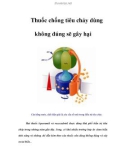 Thuốc chống tiêu chảy dùng không đúng sẽ gây hại